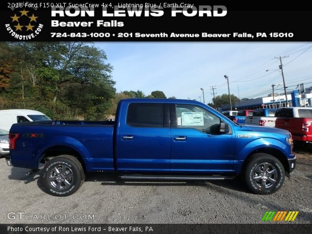 2018 Ford F150 XLT SuperCrew 4x4 in Lightning Blue