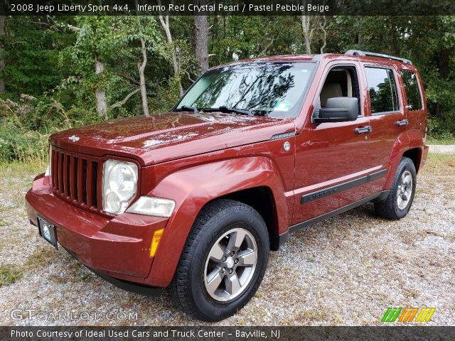 2008 Jeep Liberty Sport 4x4 in Inferno Red Crystal Pearl