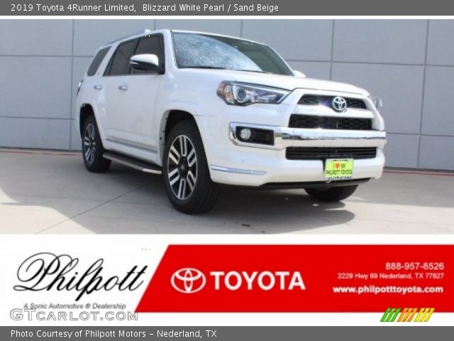 2019 Toyota 4Runner Limited in Blizzard White Pearl