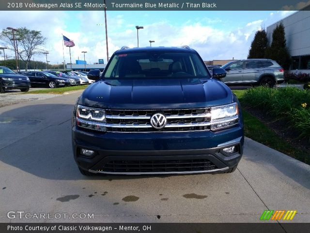 2018 Volkswagen Atlas SE 4Motion in Tourmaline Blue Metallic