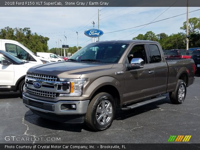 2018 Ford F150 XLT SuperCab in Stone Gray