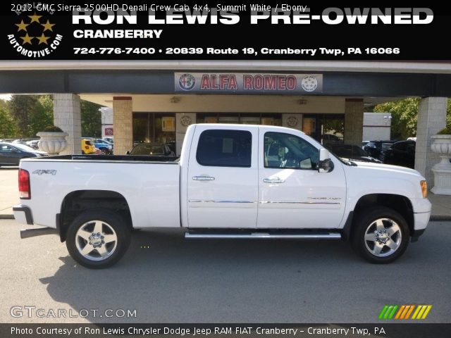 2012 GMC Sierra 2500HD Denali Crew Cab 4x4 in Summit White