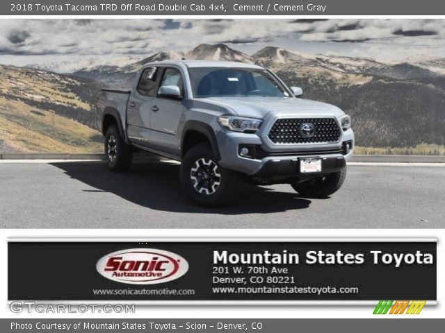 2018 Toyota Tacoma TRD Off Road Double Cab 4x4 in Cement