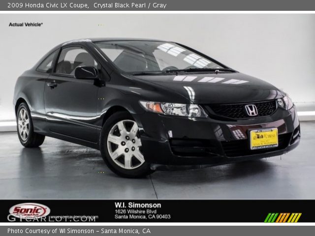 2009 Honda Civic LX Coupe in Crystal Black Pearl