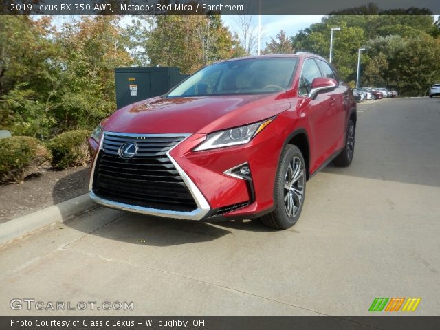 2019 Lexus RX 350 AWD in Matador Red Mica