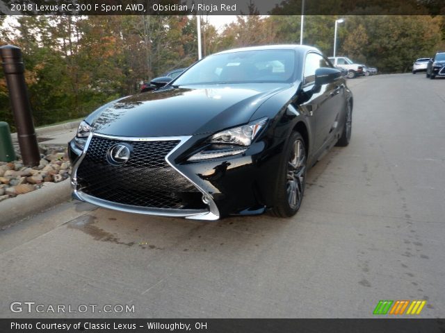 2018 Lexus RC 300 F Sport AWD in Obsidian