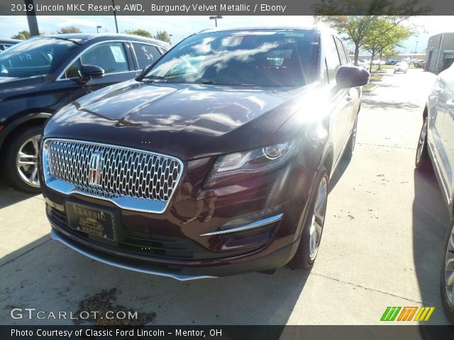 2019 Lincoln MKC Reserve AWD in Burgundy Velvet Metallic