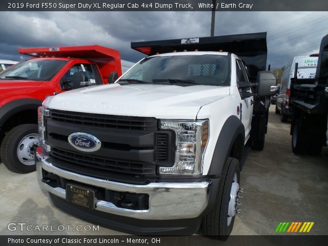2019 Ford F550 Super Duty XL Regular Cab 4x4 Dump Truck in White