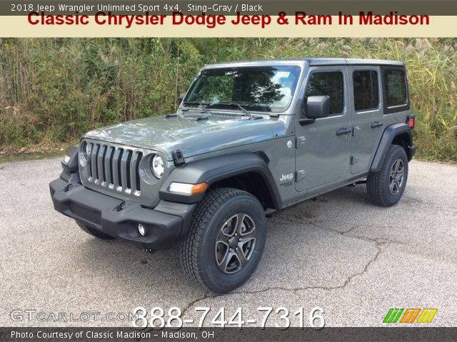 2018 Jeep Wrangler Unlimited Sport 4x4 in Sting-Gray