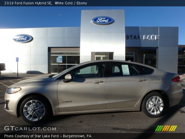 2019 Ford Fusion Hybrid SE in White Gold