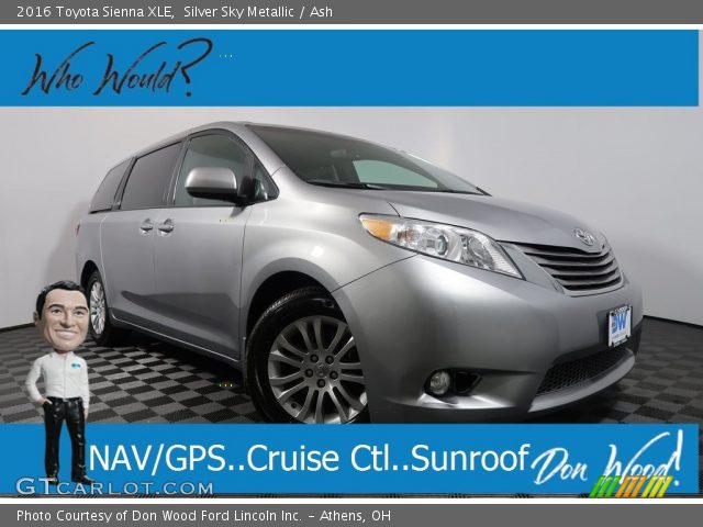 2016 Toyota Sienna XLE in Silver Sky Metallic