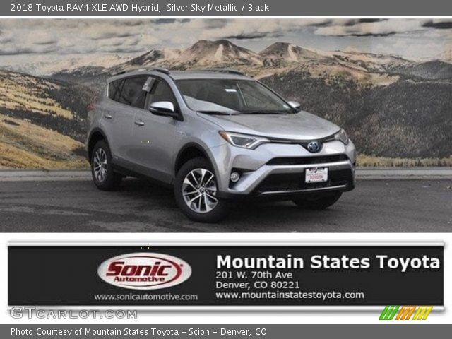 2018 Toyota RAV4 XLE AWD Hybrid in Silver Sky Metallic