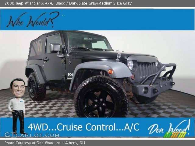 2008 Jeep Wrangler X 4x4 in Black