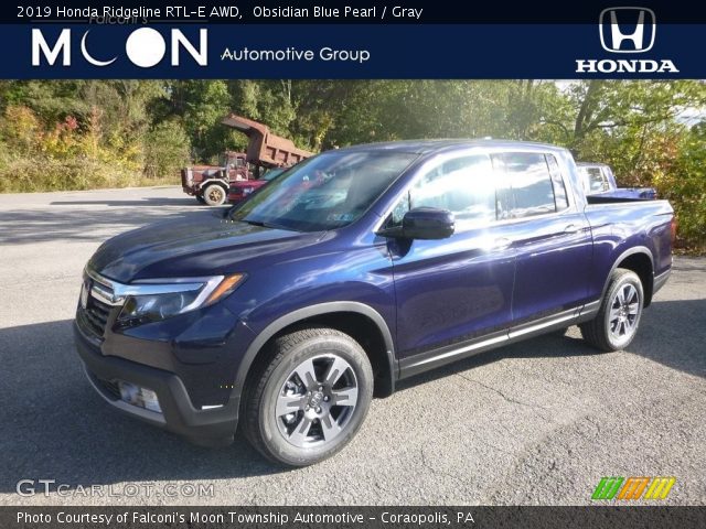 2019 Honda Ridgeline RTL-E AWD in Obsidian Blue Pearl