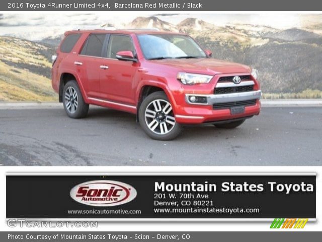 2016 Toyota 4Runner Limited 4x4 in Barcelona Red Metallic