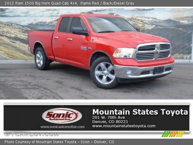 2013 Ram 1500 Big Horn Quad Cab 4x4 in Flame Red