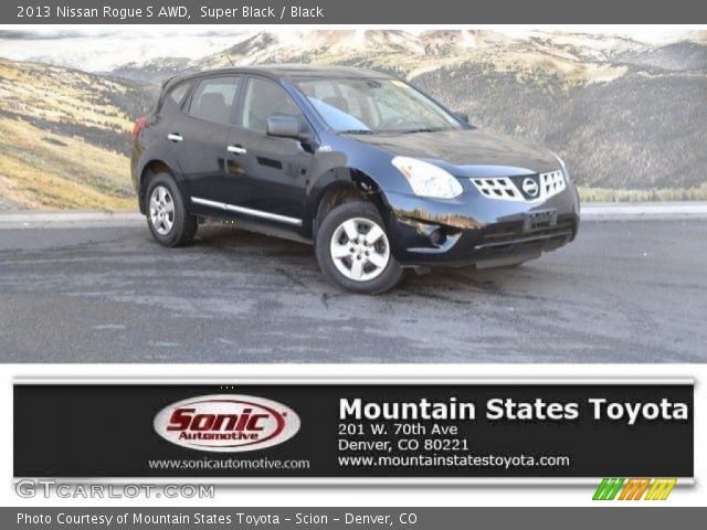 2013 Nissan Rogue S AWD in Super Black