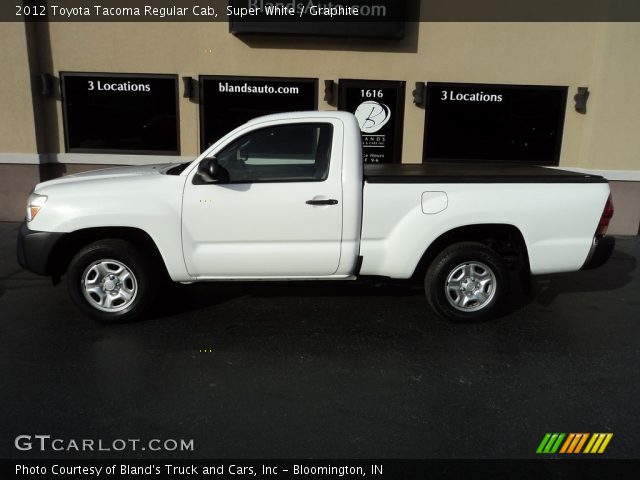 2012 Toyota Tacoma Regular Cab in Super White