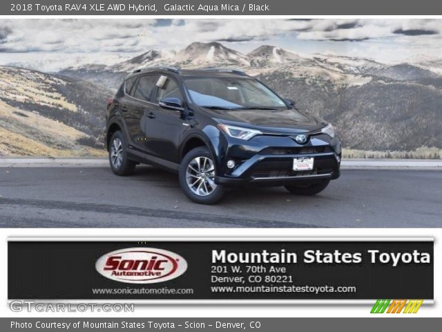 2018 Toyota RAV4 XLE AWD Hybrid in Galactic Aqua Mica