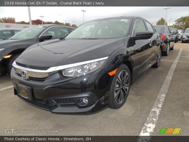 2018 Honda Civic EX-T Sedan in Crystal Black Pearl