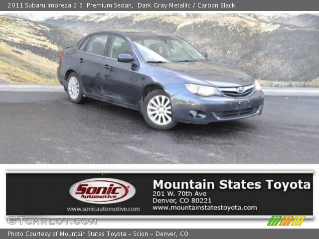 2011 Subaru Impreza 2.5i Premium Sedan in Dark Gray Metallic