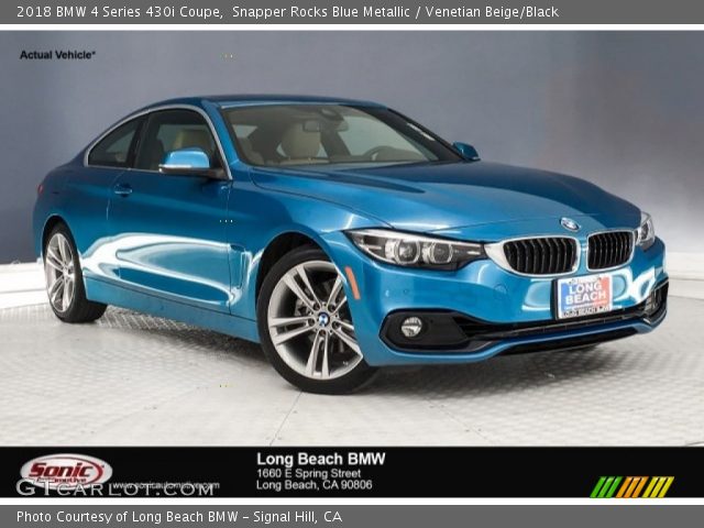 2018 BMW 4 Series 430i Coupe in Snapper Rocks Blue Metallic
