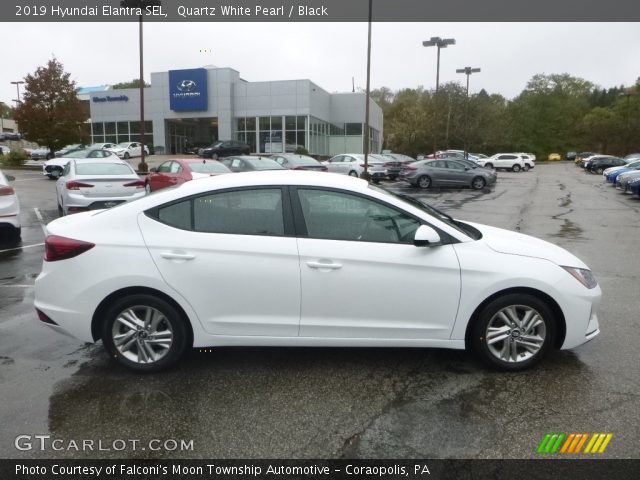 2019 Hyundai Elantra SEL in Quartz White Pearl