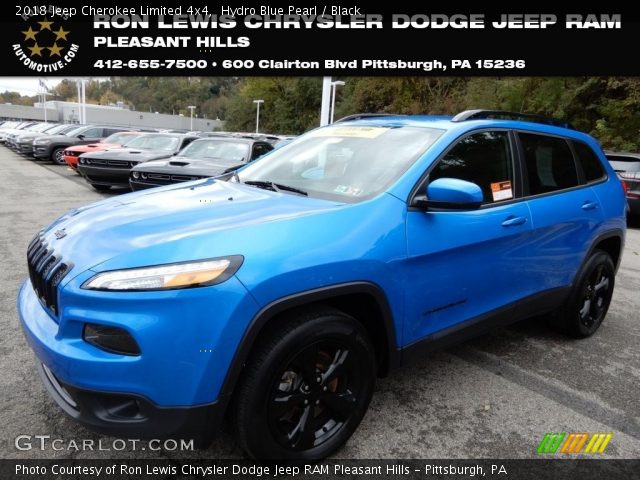 2018 Jeep Cherokee Limited 4x4 in Hydro Blue Pearl