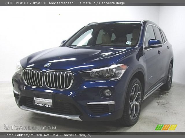 2018 BMW X1 xDrive28i in Mediterranean Blue Metallic