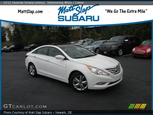 2012 Hyundai Sonata Limited in Shimmering White