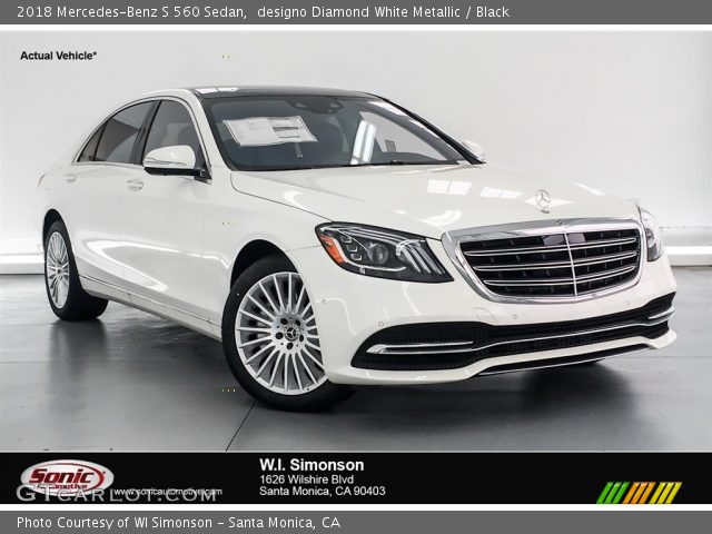 2018 Mercedes-Benz S 560 Sedan in designo Diamond White Metallic