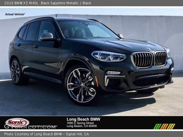 2019 BMW X3 M40i in Black Sapphire Metallic