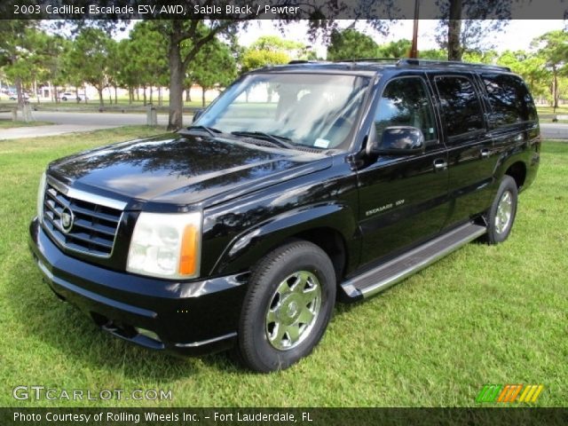 2003 Cadillac Escalade ESV AWD in Sable Black