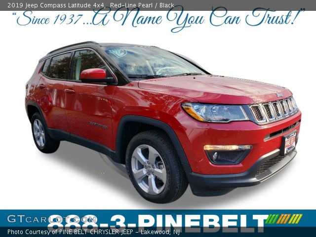 2019 Jeep Compass Latitude 4x4 in Red-Line Pearl