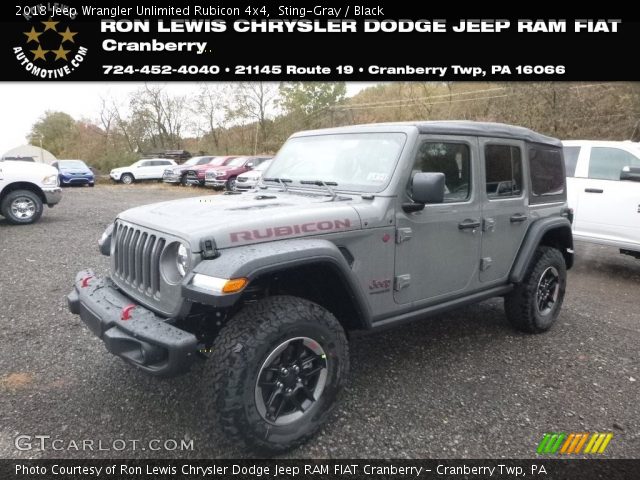 2018 Jeep Wrangler Unlimited Rubicon 4x4 in Sting-Gray