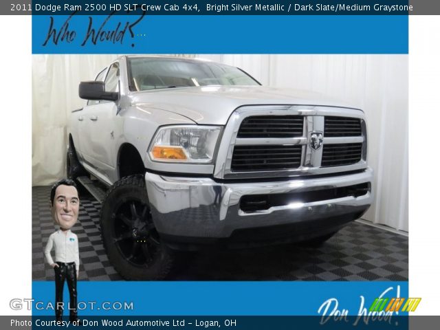 2011 Dodge Ram 2500 HD SLT Crew Cab 4x4 in Bright Silver Metallic