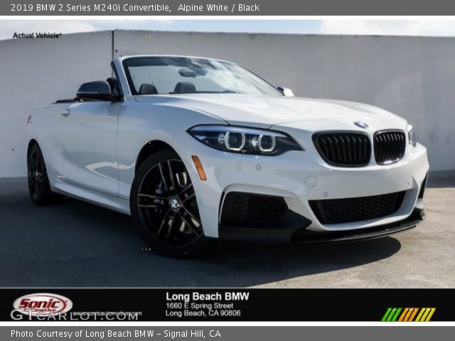 2019 BMW 2 Series M240i Convertible in Alpine White