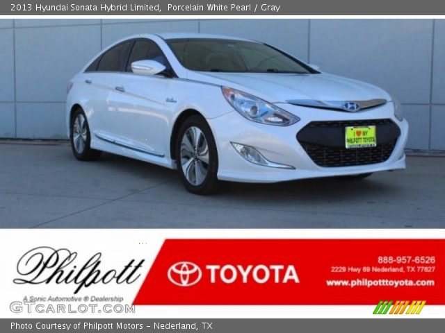 2013 Hyundai Sonata Hybrid Limited in Porcelain White Pearl