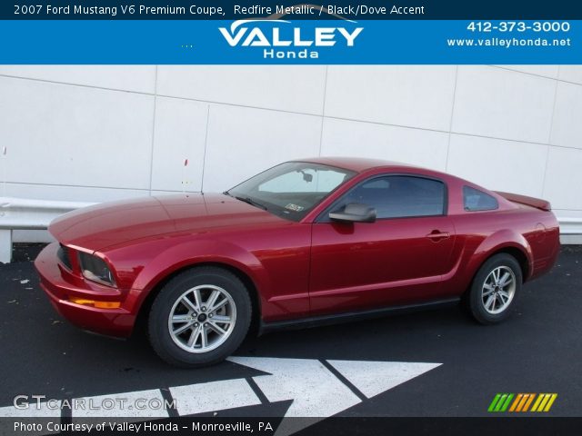 2007 Ford Mustang V6 Premium Coupe in Redfire Metallic