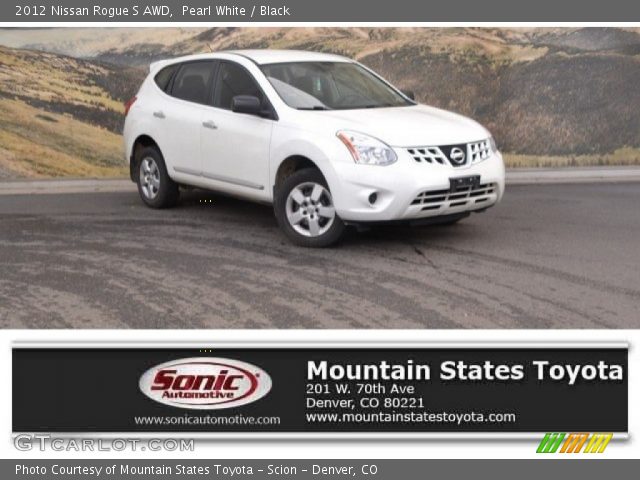 2012 Nissan Rogue S AWD in Pearl White