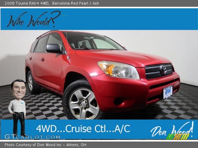 2008 Toyota RAV4 4WD in Barcelona Red Pearl