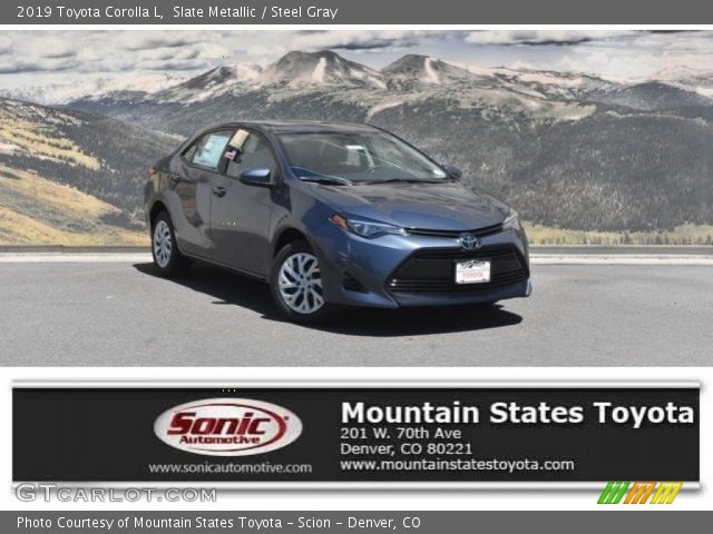 2019 Toyota Corolla L in Slate Metallic