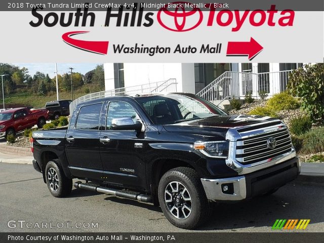 2018 Toyota Tundra Limited CrewMax 4x4 in Midnight Black Metallic