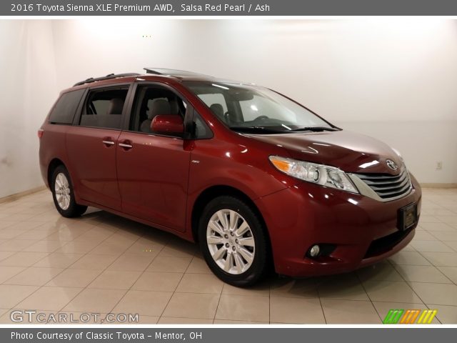 2016 Toyota Sienna XLE Premium AWD in Salsa Red Pearl