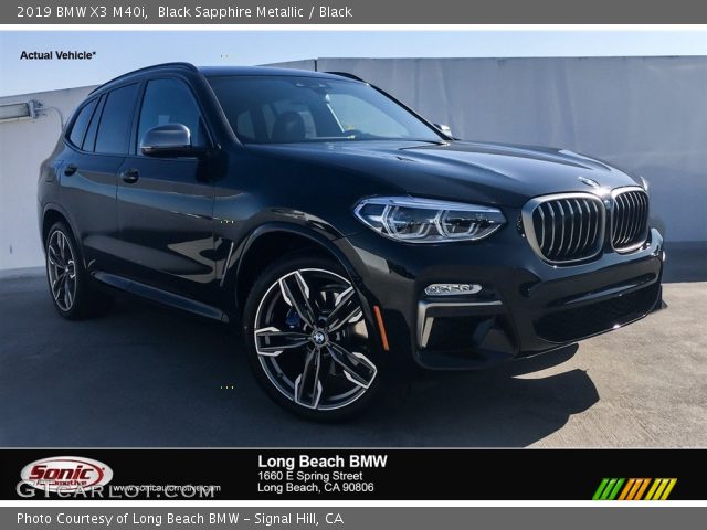 2019 BMW X3 M40i in Black Sapphire Metallic