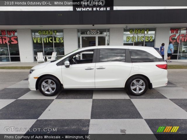 2018 Honda Odyssey EX-L in White Diamond Pearl