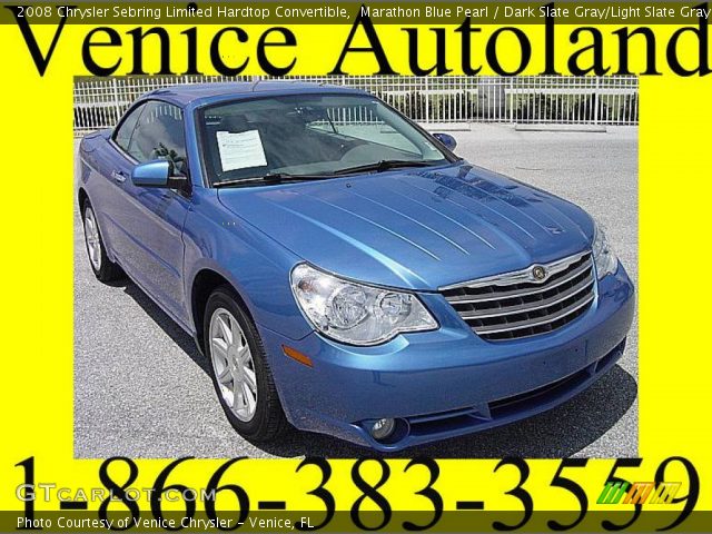 2008 Chrysler Sebring Limited Hardtop Convertible in Marathon Blue Pearl