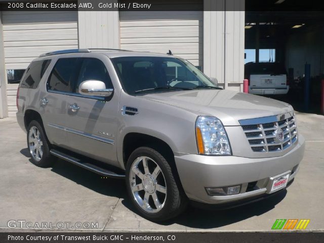 2008 Cadillac Escalade AWD in Gold Mist