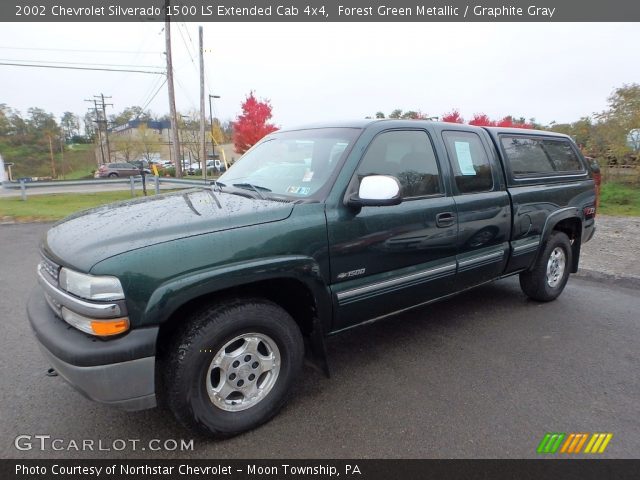 2002 Chevrolet Silverado 1500 LS Extended Cab 4x4 in Forest Green Metallic