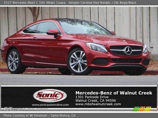 2017 Mercedes-Benz C 300 4Matic Coupe in designo Cardinal Red Metallic